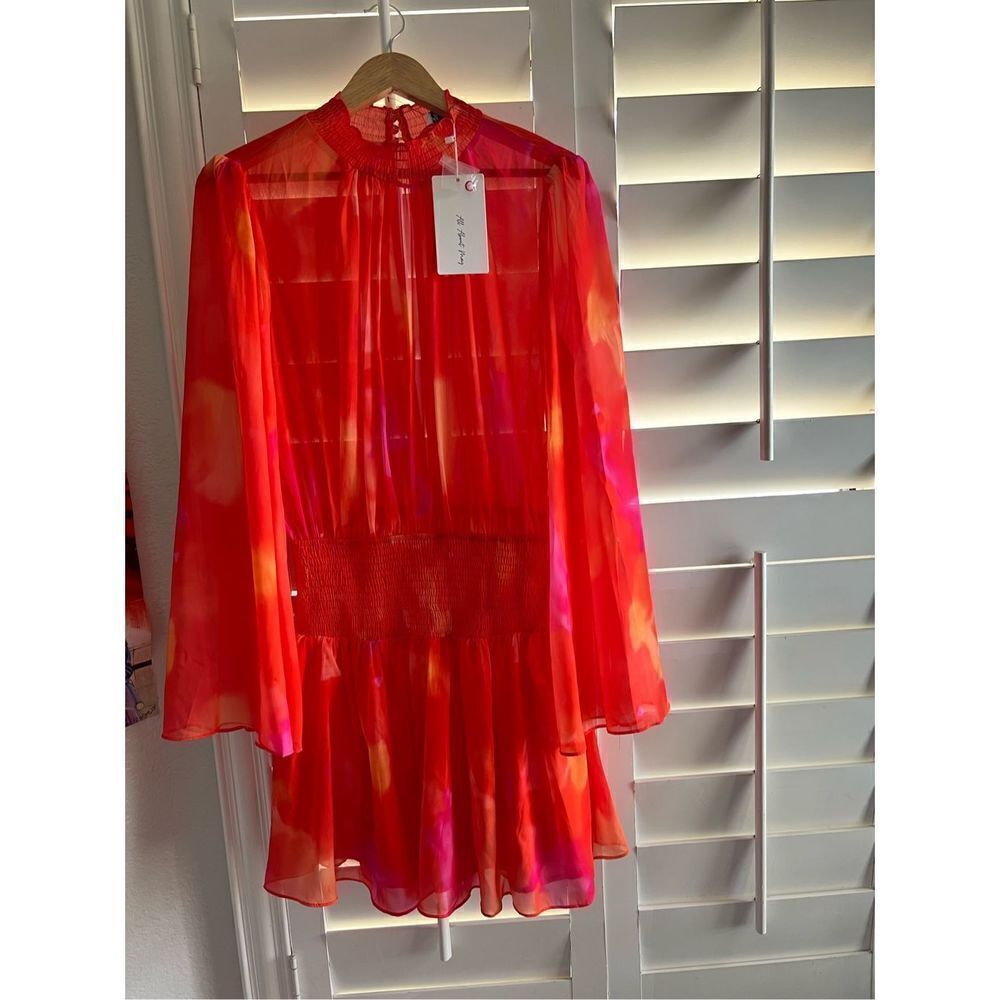 All About Mary Orange Dress